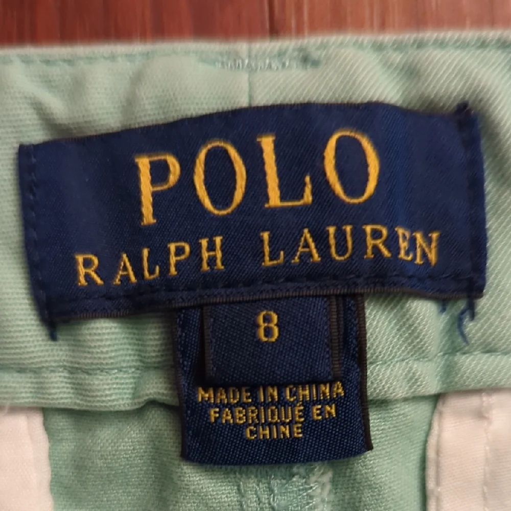 Polo Ralph Lauren Bedford Chino Boys Size 8 Mint Aqua Seafoam Preppy Casual